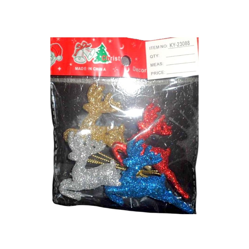 Set of Christmas ornaments - 7cm - 4pcs - 230881