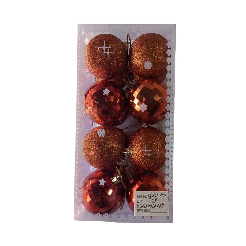 Set of Christmas balls - 6cm - 16pcs - 231719
