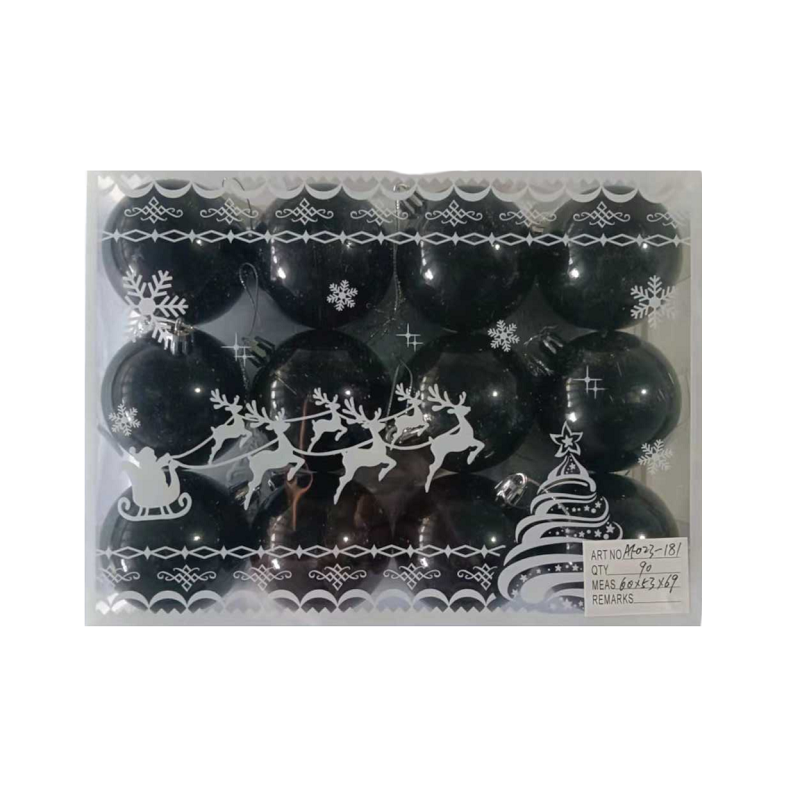 Set of Christmas balls - 6cm - 12pcs - 231818