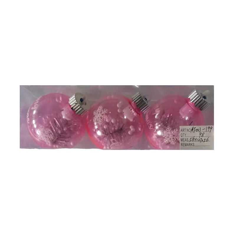 Set of Christmas balls - 8cm - 3pcs - 231993