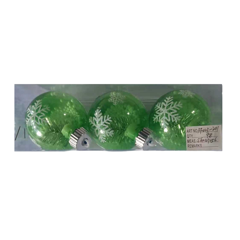 Set of Christmas balls - 8cm - 3pcs - 232013