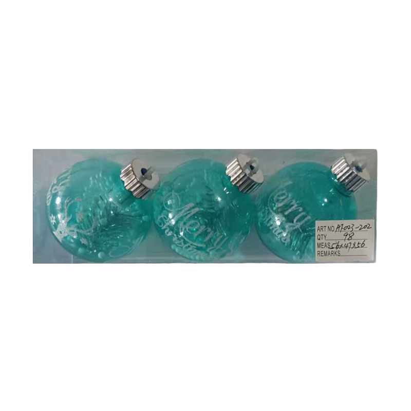 Set of Christmas balls - 8cm - 3pcs - 232020