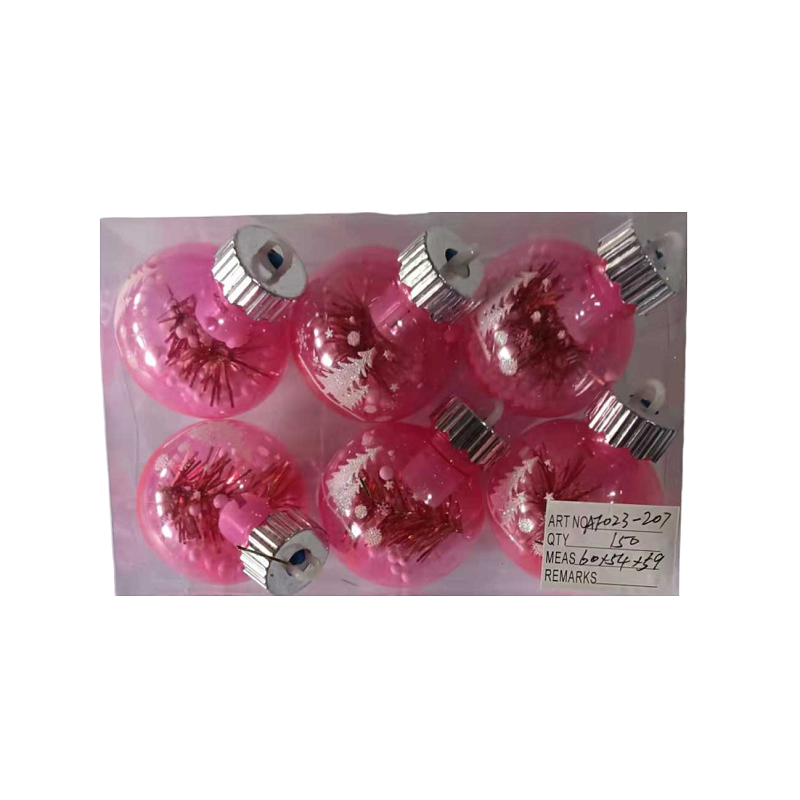 Set of Christmas balls - 6cm - 6pcs - 232075