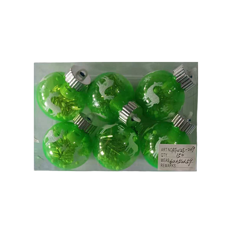 Set of Christmas balls - 6cm - 6pcs - 232099