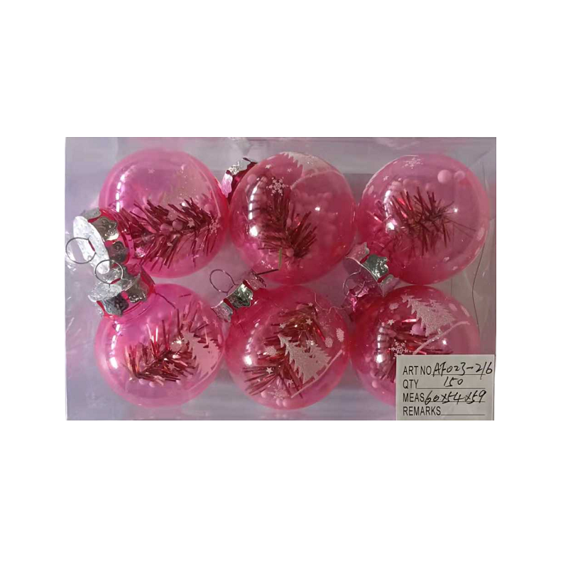 Set of Christmas balls - 6cm - 6pcs - 232167