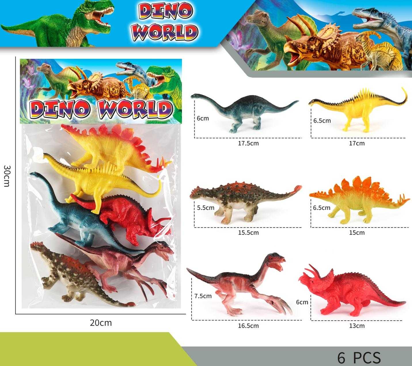 Σετ φιγούρες δεινοσαύρων - 6pcs - F2836 - 314224
