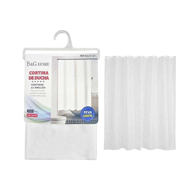 Κουρτίνα μπάνιου - White - 1.8x1.8m - 25747