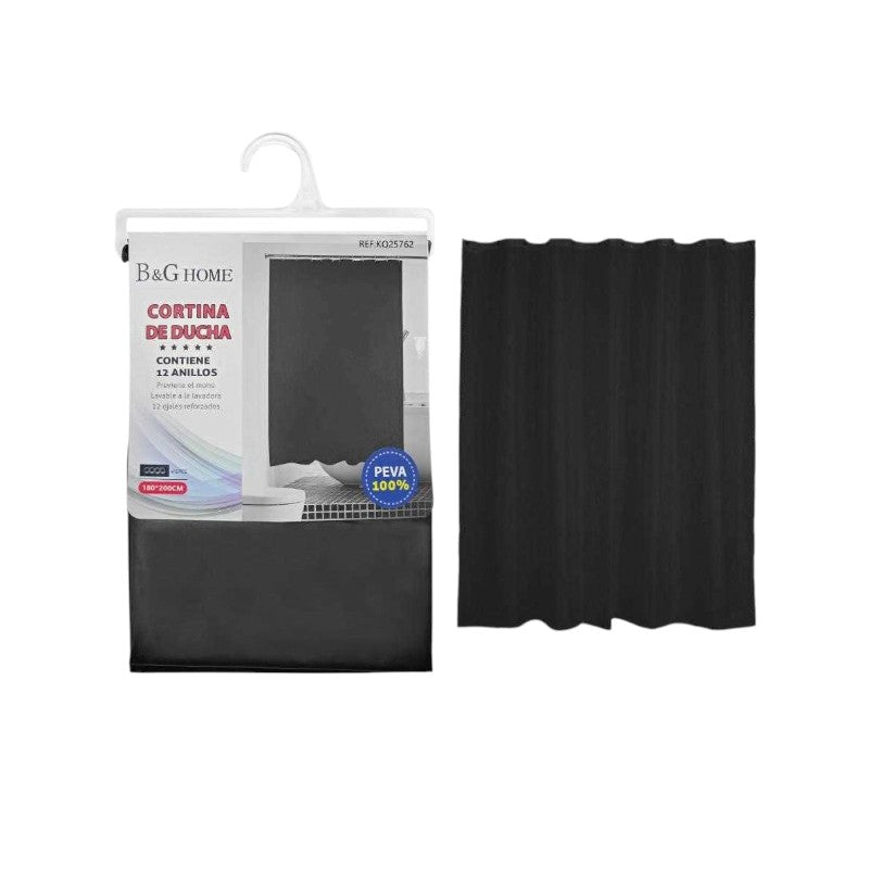 Κουρτίνα μπάνιου - Black - 1.8x2m - 25762