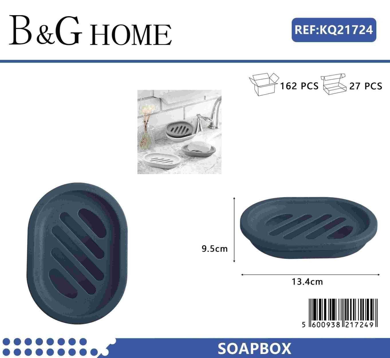 Σαπουνοθήκες μπάνιου πλαστικές σε σετ 9Χ - Blue - 21724