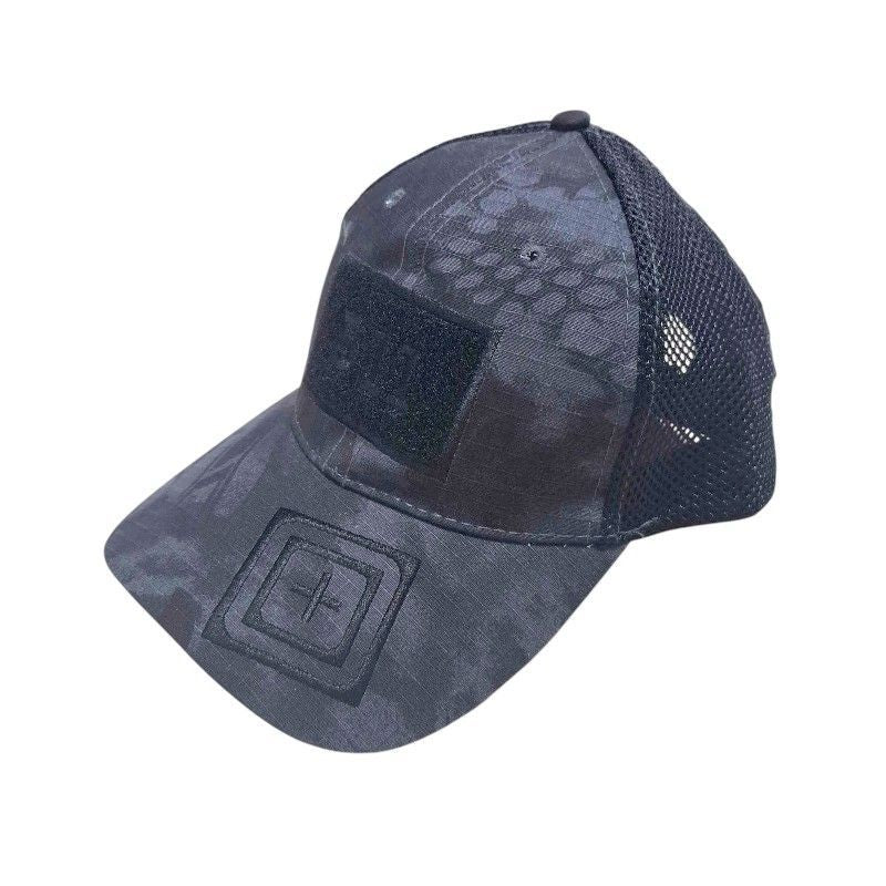 Ανδρικό καπέλο jockey στρατιωτικού τύπου - M01 - 270591 - Grey/Black