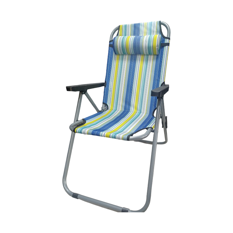 Folding camping chair - 1608 - 270874 - Blue/Yellow