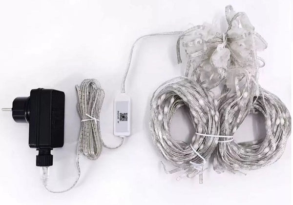 Christmas LED lights with App control - Curtain - IC - 1m*1m - RGB - 272335