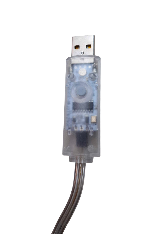 Christmas LED lights with programs - Curtain - 2m*2m - RGB - 272338 - Stars