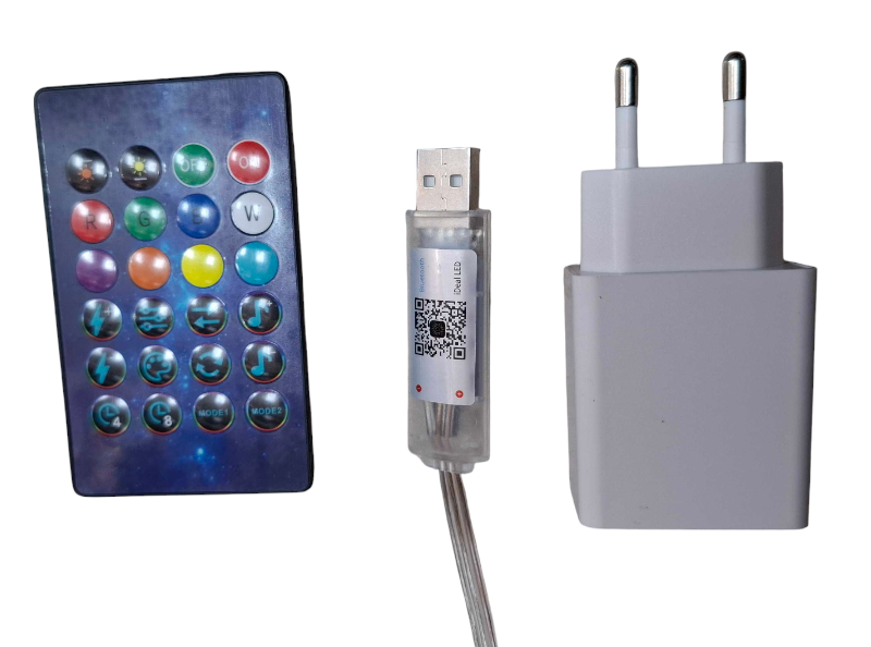 Χριστουγεννιάτικα φώτα LED με προγράμματα - Κουρτίνα - 3m*3m - RGB - 272339 - Stars