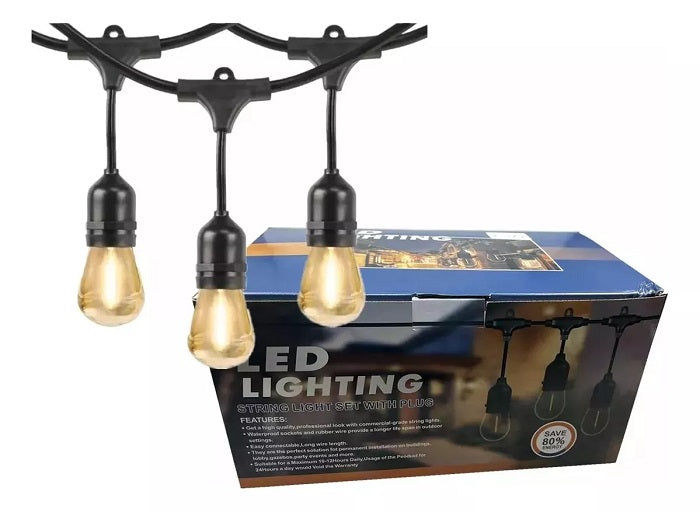 Γιρλάντα φωτισμού LED εξωτερικού χώρου - 5m - 10pcs - 272377 - Warm White