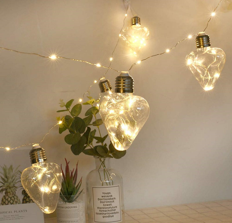 Christmas LED lights - Heart - 272386 - Warm White