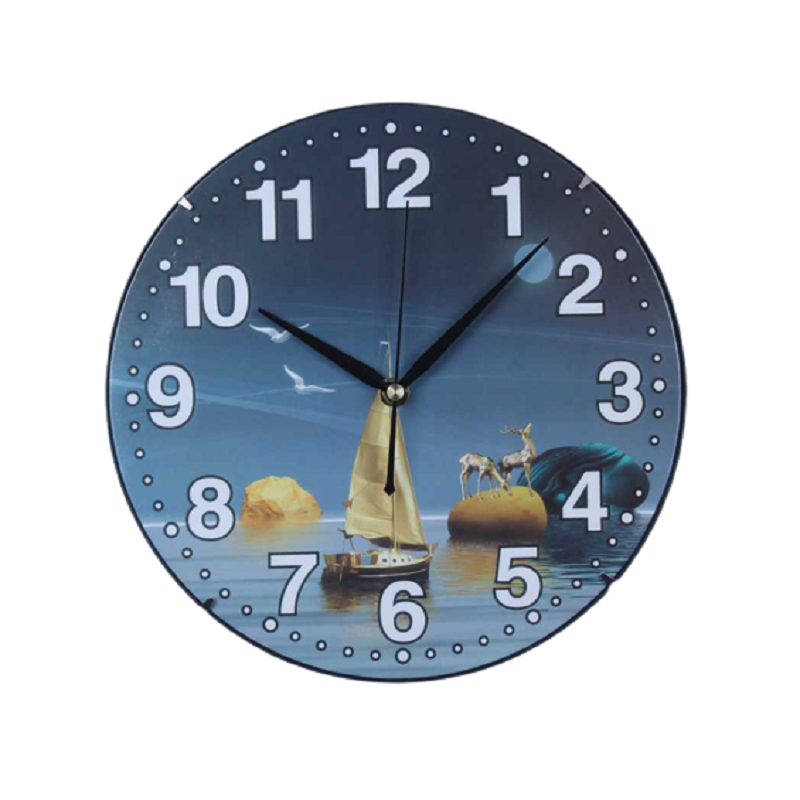 Ρολόι τοίχου - 831-1 - 283117 - Blue/Gold - iThinksmart.gr