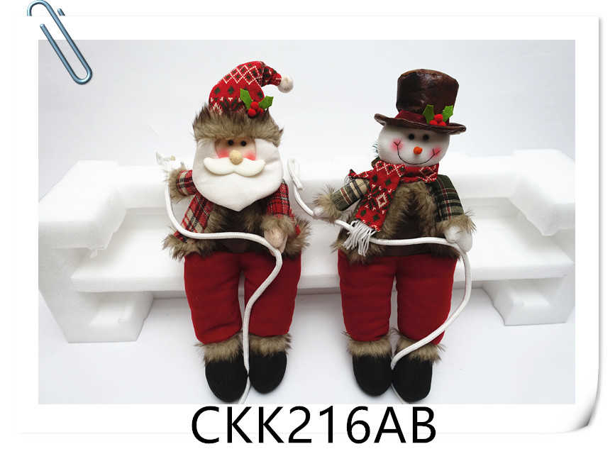 Χριστουγεννιάτικη λούτρινη κούκλα κρεμαστή - 60cm - 212115