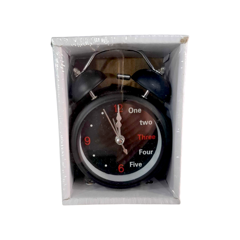 Table clock - Alarm clock - 3301-12 - 301127 - Black