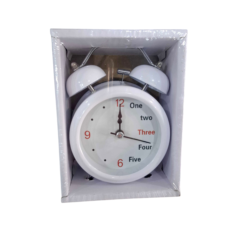 Table clock - Alarm clock - 3301-12 - 301127 - White