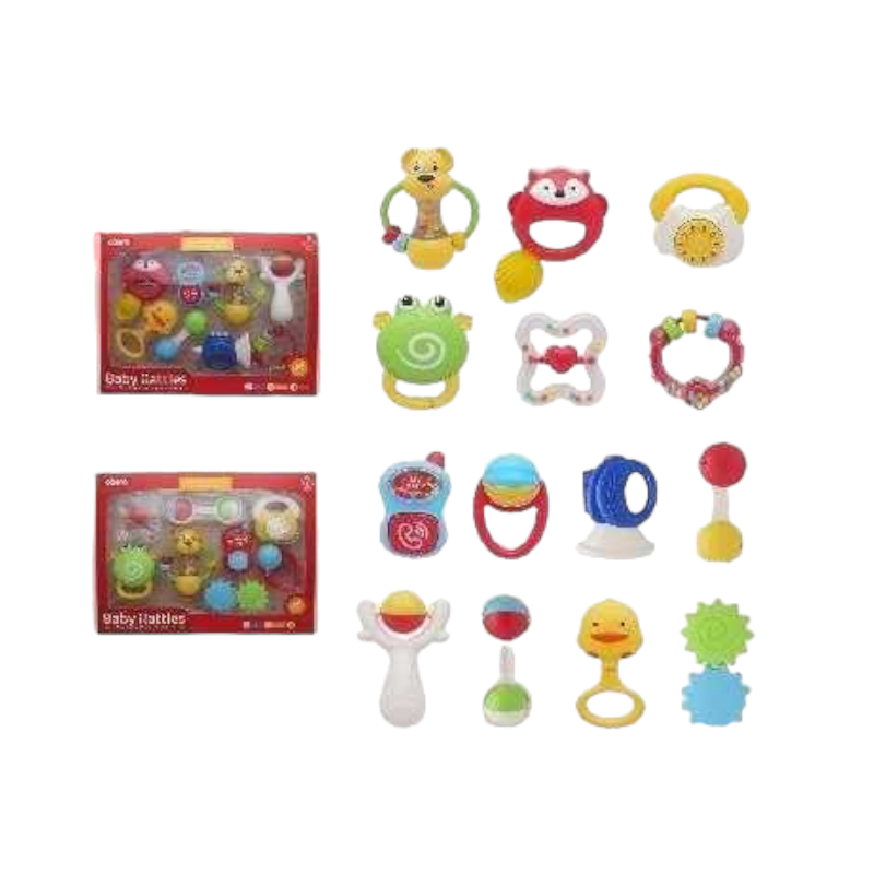 Σετ βρεφικές κουδουνίστρες & μασητικά - 8pcs - 628H-5 - 305213 - iThinksmart.gr