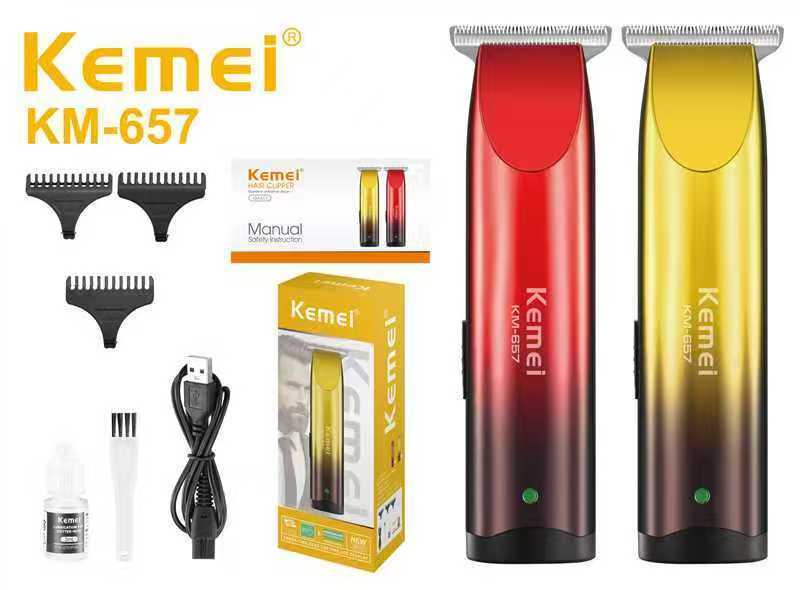 Κουρευτική μηχανή & trimmer - KM-657 - Kemei - Red