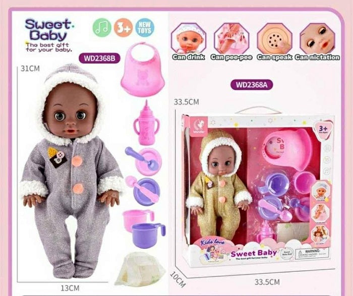 Κούκλα μωρό με αξεσουάρ φροντίδας - WD2368AB31CM - 308226 - iThinksmart.gr