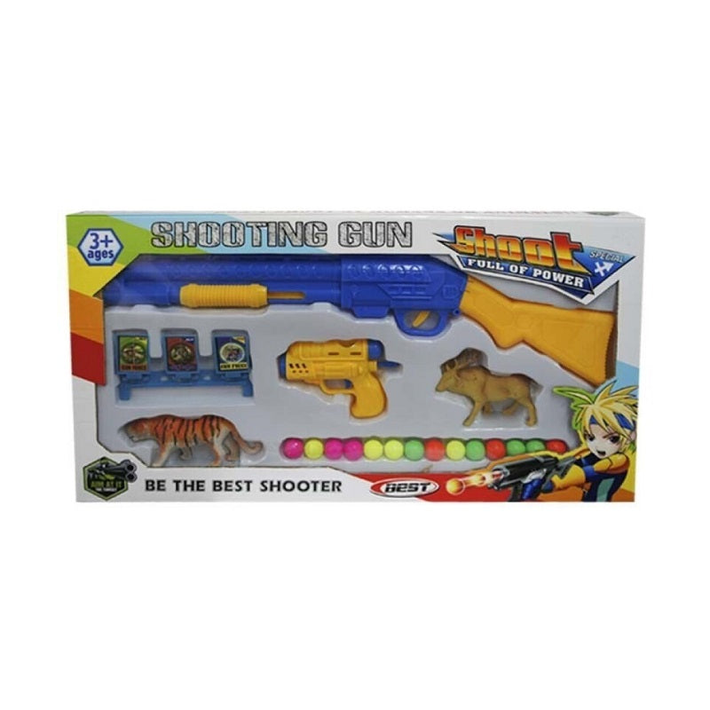 Παιδικό όπλο στόχου με φιγούρες ζώων - Soft Gun - 6000-5 - 308308