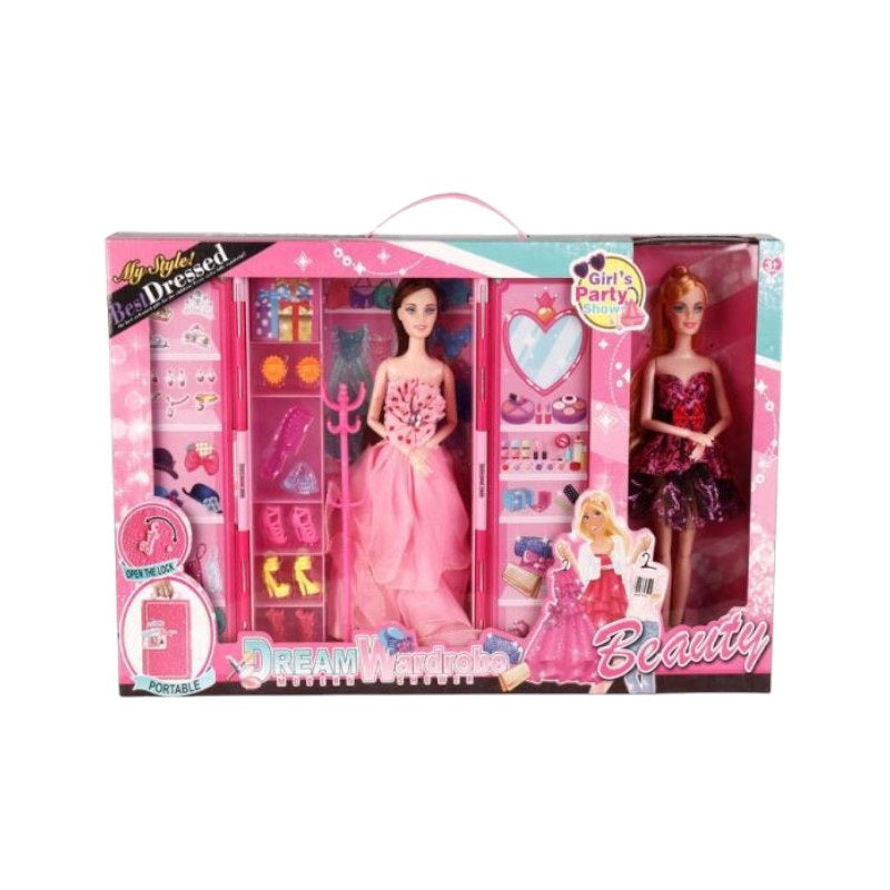 Set of dolls with beauty accessories - DSJ938-2 - 308342D