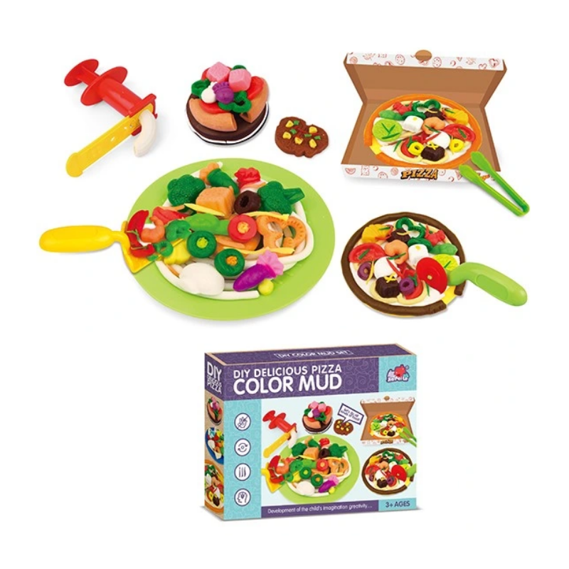DIY construction set with plasticine - Delicious Pizza - 5838-43 - 310402
