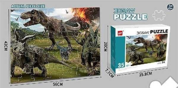 Παιδικό puzzle 35 κομματιών - Dinosaurs - GXF035-1135 - 310433 - iThinksmart.gr
