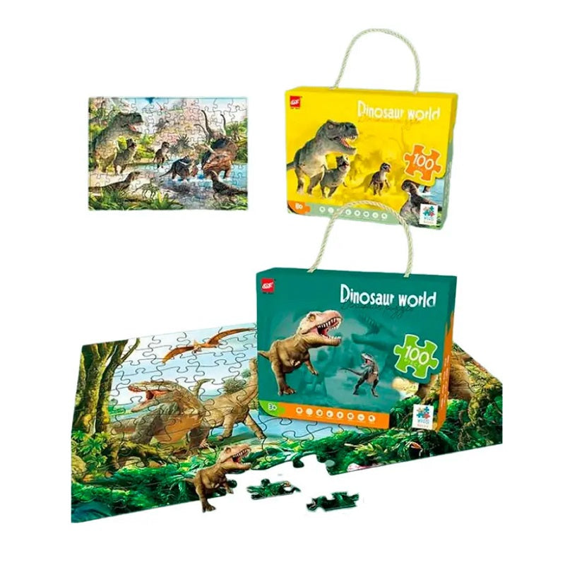 Children's puzzle 100 pieces - Dinosaur World - 61003 - 310441