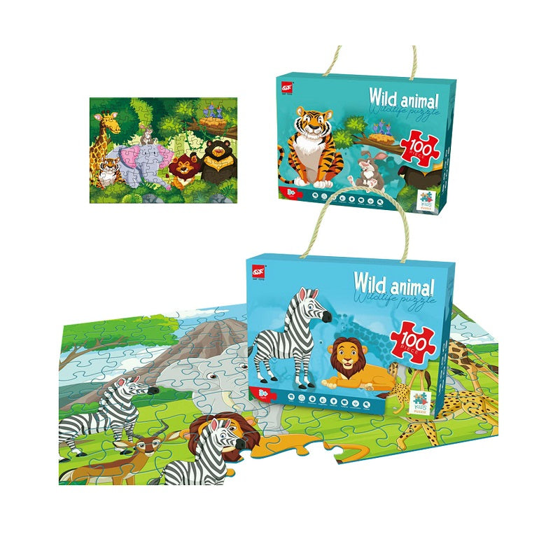 Παιδικό puzzle 100 κομματιών - Wild Animal - 61006 - 310443 - iThinksmart.gr
