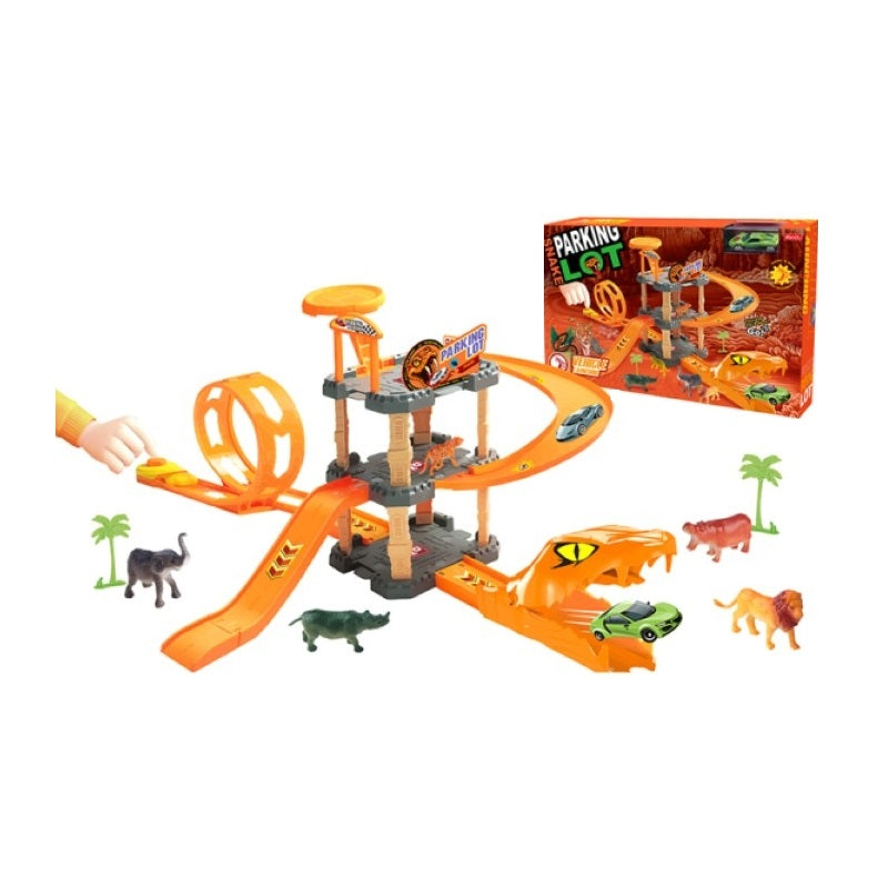Σετ αυτοκινητόδρομος-Parking Snake με εκτοξευτή - 8859 - 310471 - iThinksmart.gr