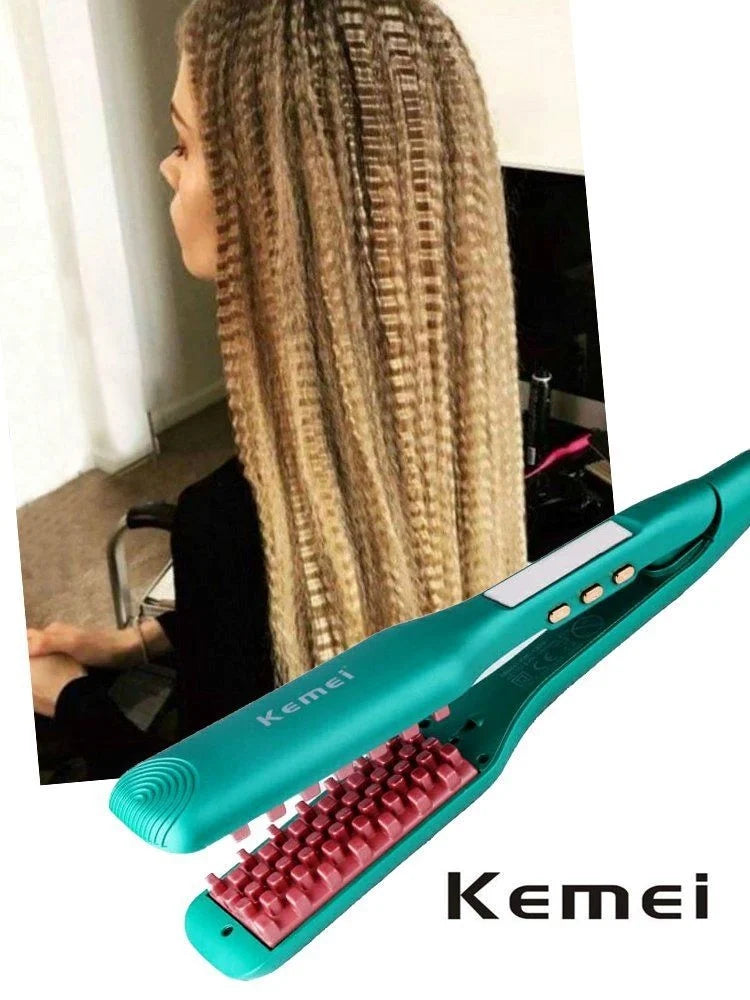 Πρέσα για κυματιστά μαλλιά και όγκο - KM-1228 - Kemei - iThinksmart.gr