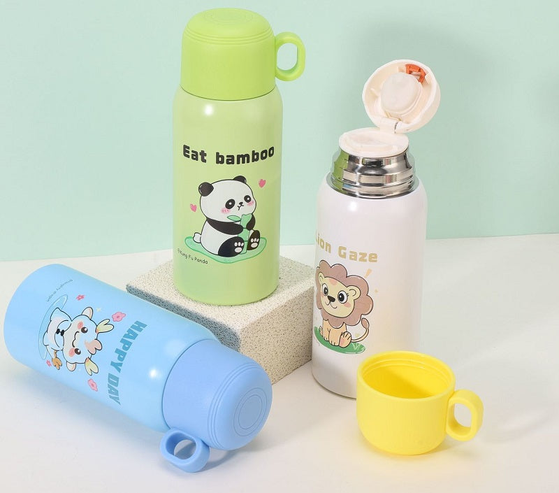 Children's thermos flask with mug - 500ml - 312567 - Yellow