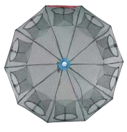 Foldable fishing trap - 10-entry cage - 931352