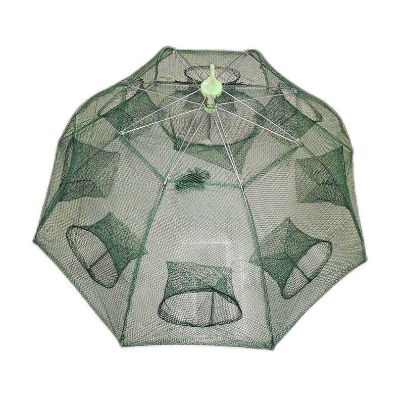 Foldable fishing trap-crawl with 8 entrances - 931357