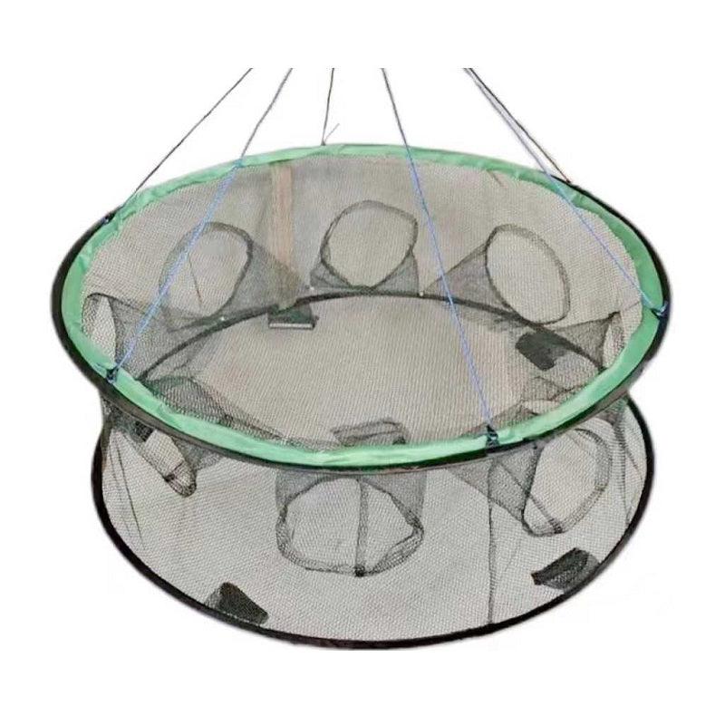 Foldable fishing trap - 10-entrance cage - 70x26cm - 831380