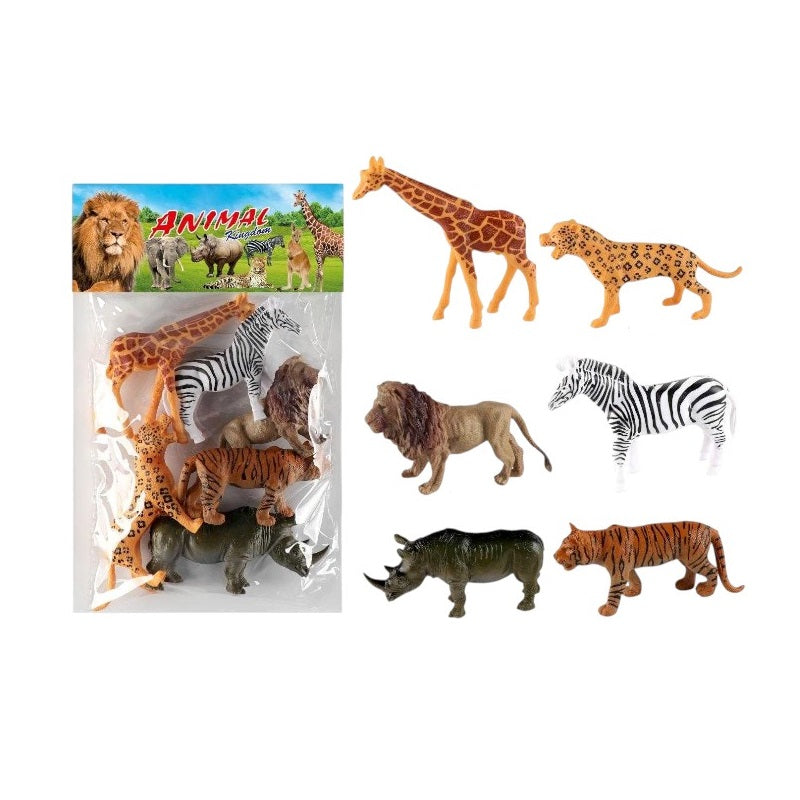 Σετ φιγούρες ζώων της ζούγκλας - 6pcs - H6366 - 314222