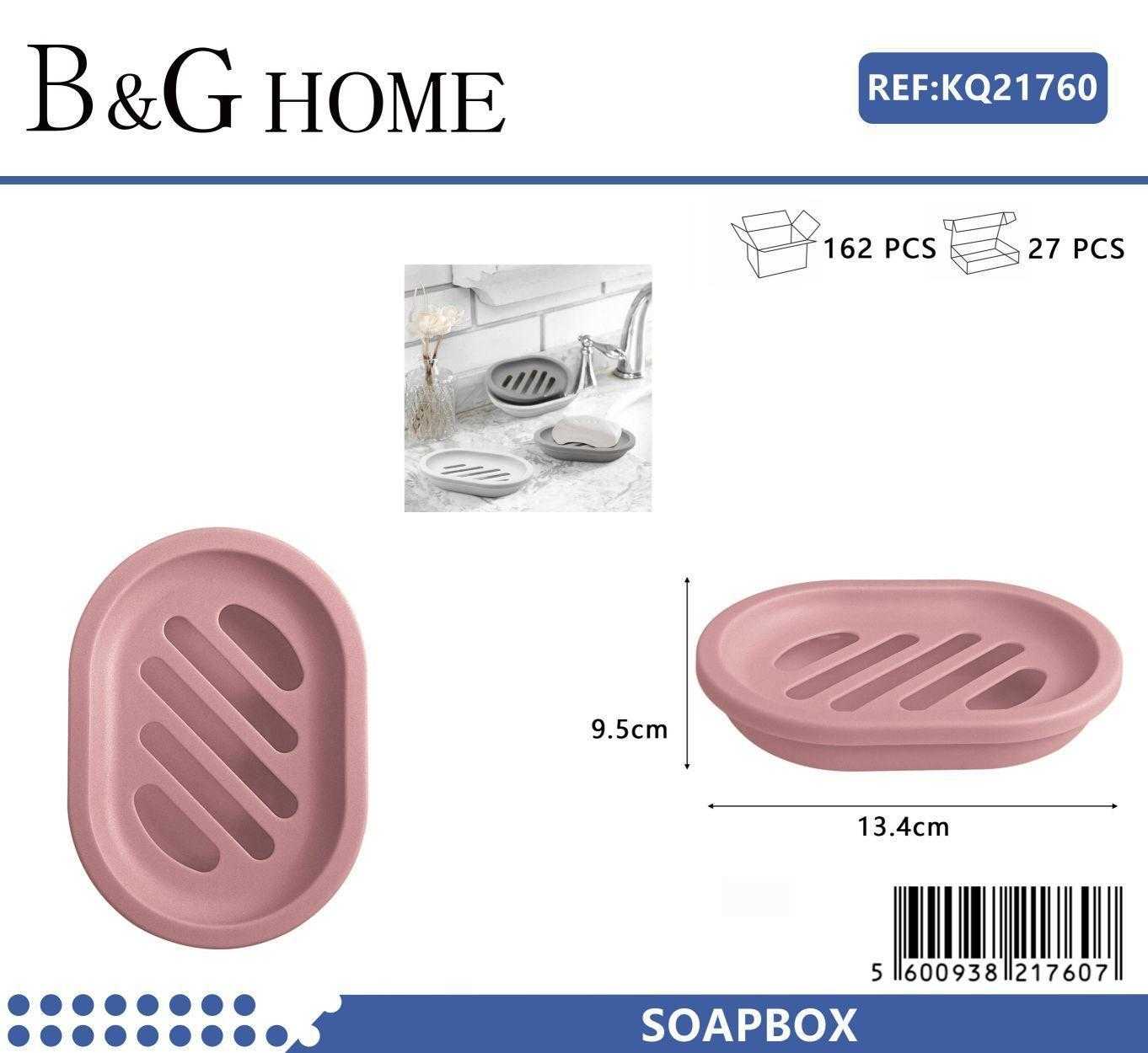 Σαπουνοθήκες μπάνιου πλαστικές σε σετ 5Χ - Pink - 21760