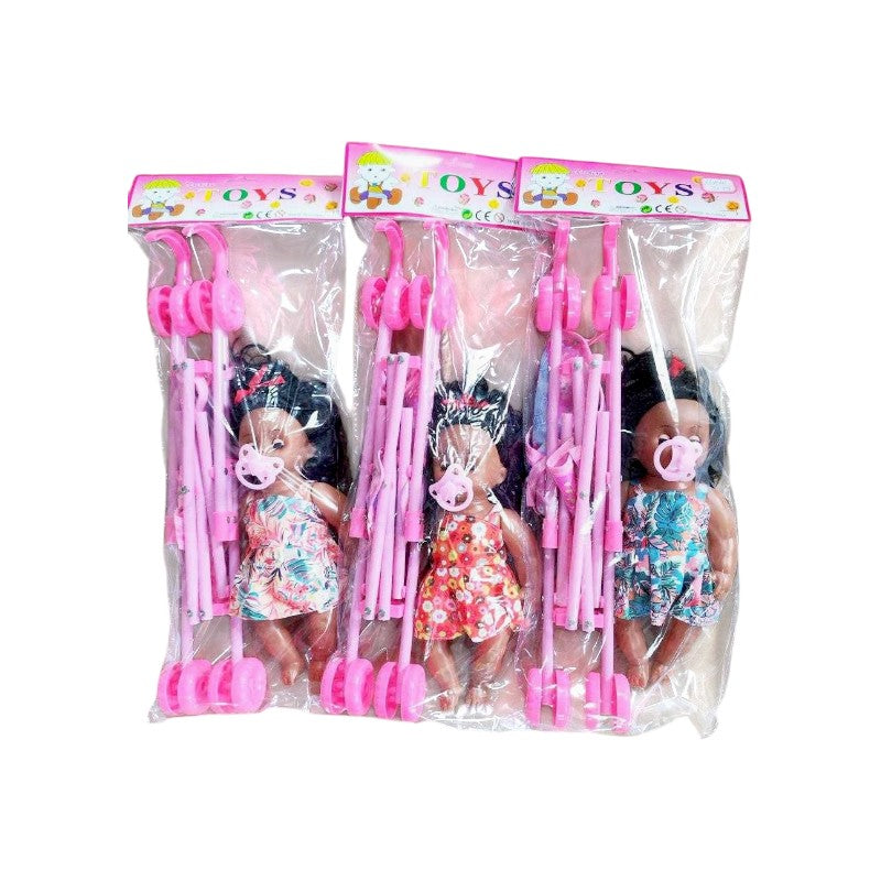 Παιδικό καροτσάκι με κούκλα - XTW61112 - 316334