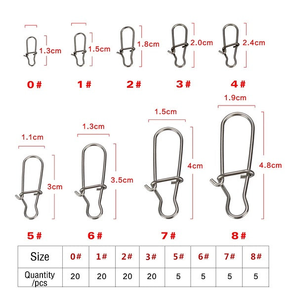 Σετ παραμάνες ψαρέματος σε θήκη - 100pcs - 831810