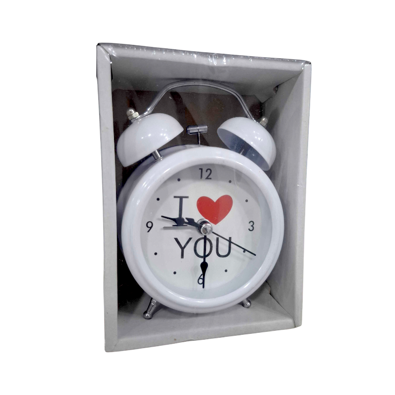 Table clock - Alarm clock - 3301-13 - 330147 - White