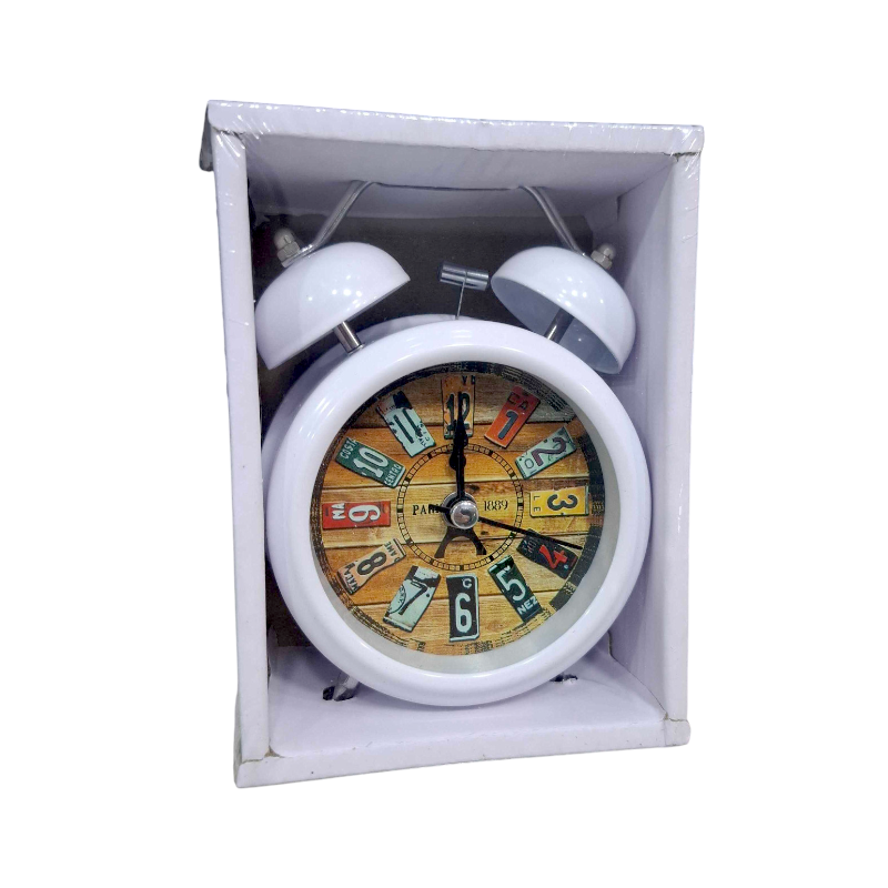 Table clock - Alarm clock - 3301-8 - 330188 - White
