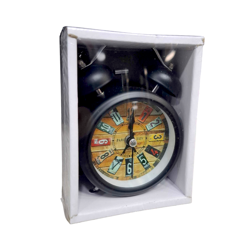 Table clock - Alarm clock - 3301-8 - 330188 - Black