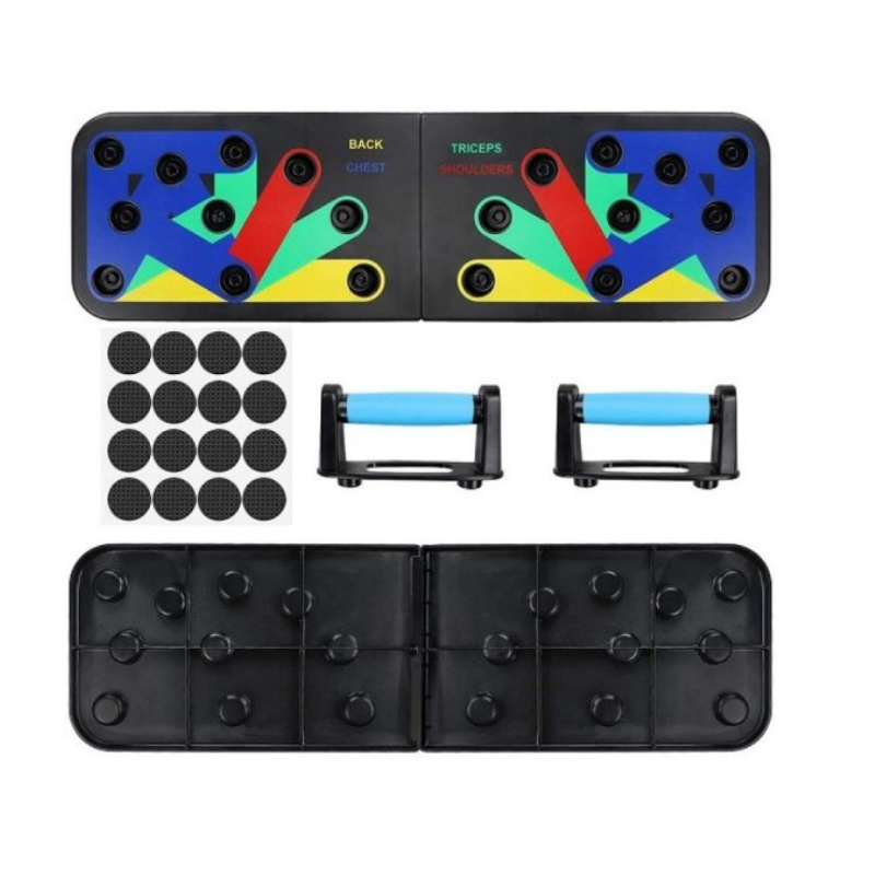 Multifunctional floor plank with handles for push-ups - 1800 - 141066