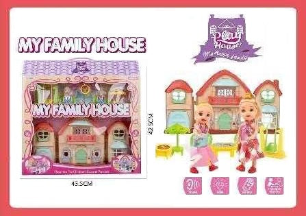 Κουκλόσπιτο με κούκλα & αξεσουάρ - 8201-1A - 345418 - iThinksmart.gr