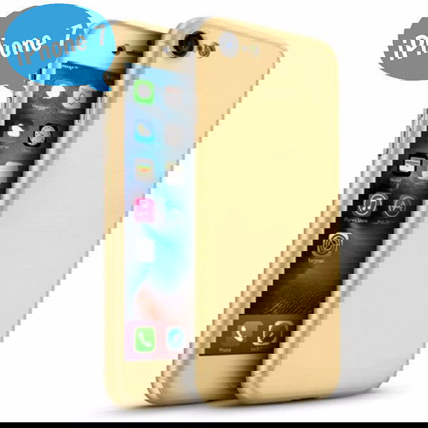 Θηκη 360° Full Cover Χρυση - iPhone 7 / iPhone 8 / SE 2020 - iThinksmart.gr