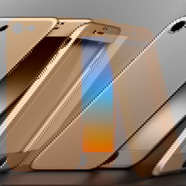 Θηκη 360° Full Cover Χρυση - iPhone 7 / iPhone 8 / SE 2020 - iThinksmart.gr